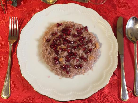 Risotto salmone melograno