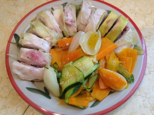 Petto di pollo farcito alle verdure