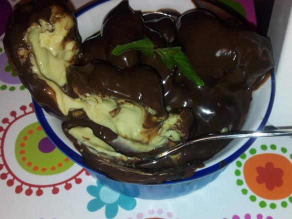 Profiteroles after eight