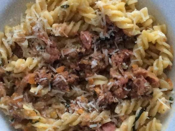 Pasta con la simmenthal