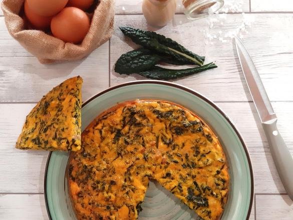Frittata con cavolo nero luganega al forno a modo mio