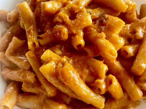 Pasta al tonno alla Livornese risottata