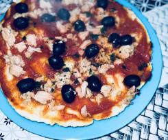 Piadina con tonno e olive nere