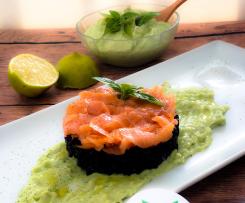 Riso Venere su salsa di avocado (Contest timballi di riso)