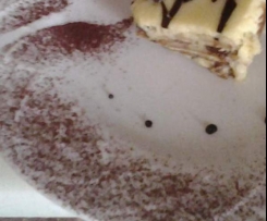 Tiramisu  col salsa al cioccolato