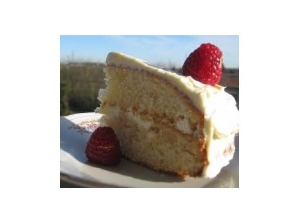 torta cioccolato bianco e lamponi