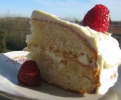 torta cioccolato bianco e lamponi