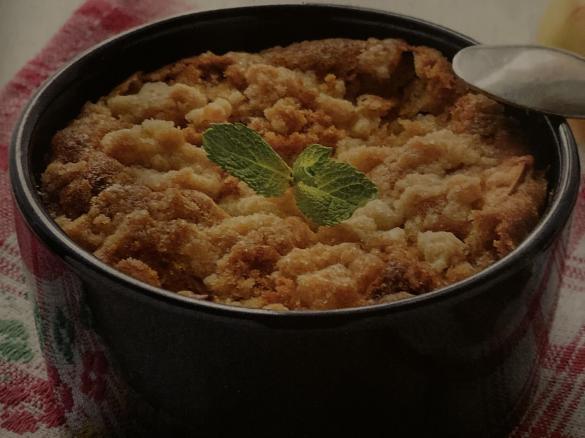 Crumble mele e zenzero