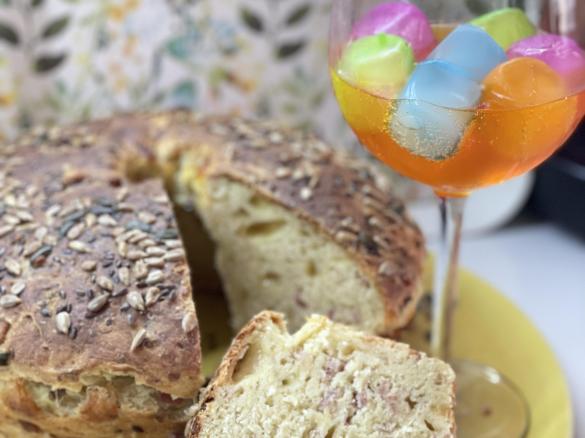 Spritz alla pesca con brioche rustica (contest aperitivo)