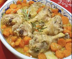 COSCE E SOVRACOSCE DI POLLO STUFATE AL VAROMA CON CONTORNO