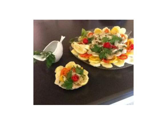 Insalata Me Gusta di Baccalà con patate e peperoni a vapore- Team Gismondi Divisione Bronzi di riace