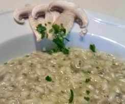 risotto con funghi champignon