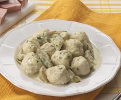 Gnocchi di ricotta al sugo di carciofi