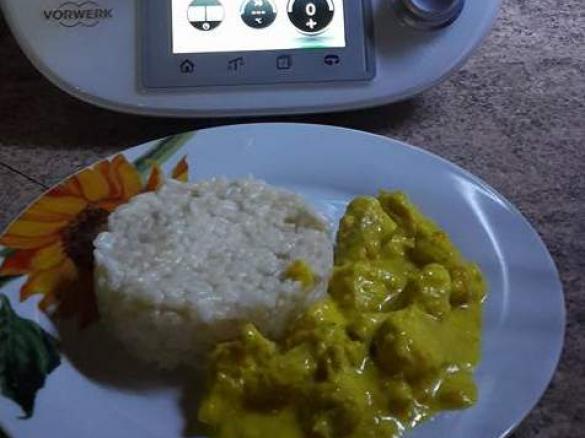 riso al curry con pollo
