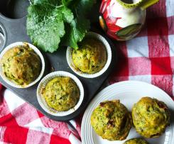 Muffin  con Cime di Rape e Pomodori  secchi sott'olio