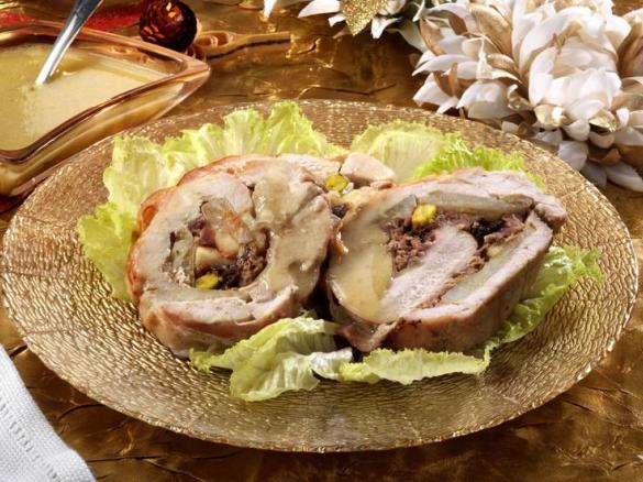 Rotolo di tacchinella alla frutta