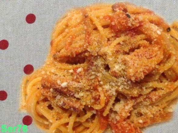 Spaghetti alla chitarra all'amatriciana