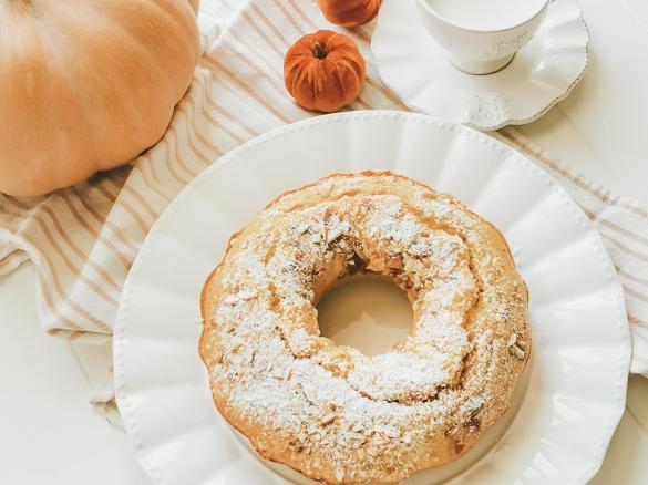Ciambellone zucca e mandorle
