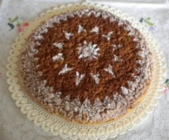 Sbrisolona con crema alla nocciola senza zucchero