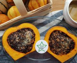 Timballo in zucca di riso violet al ragù bianco con salsa di Damasco -CONTEST TIMBALLI DI RISO