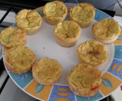 Mini soufflè leggeri di zucchine