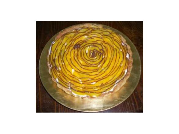 crostata pesche e nutella