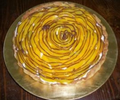 crostata pesche e nutella