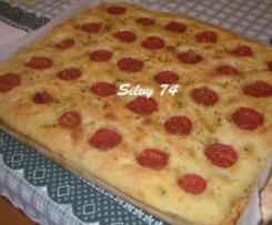 Focaccia pugliese con Pasta Madre