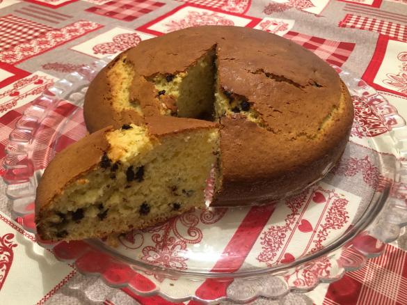 TORTA DI RICOTTA CON GOCCE DI CIOCCOLATO