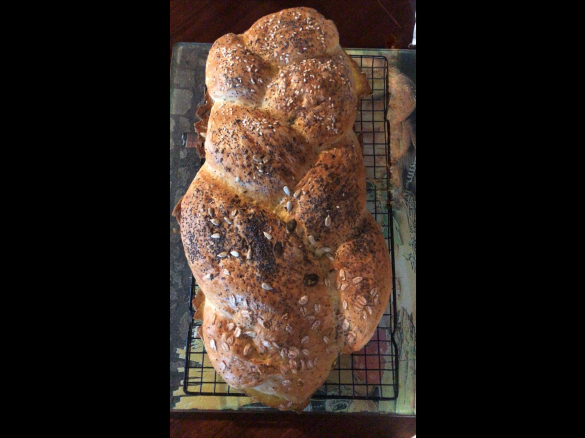 Treccia di pane allo yogurt