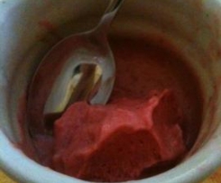 gelato alla fragola senza colpe!
