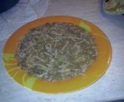 pasta e lenticchie ( spaghetti rotti integrali)