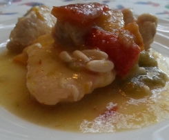 spezzatino di pollo ai peperoni superdietetico