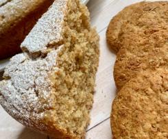 Torta latte caldo e biscotti