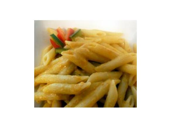 Mezze penne con crema di peperoni