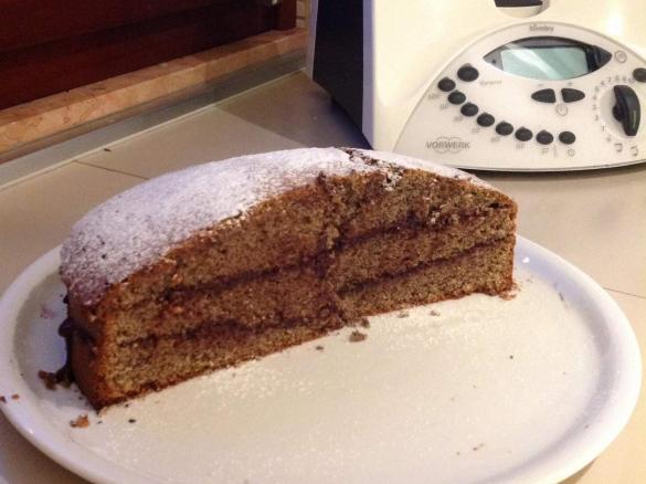 Torta di grano saraceno con crema al cioccolato