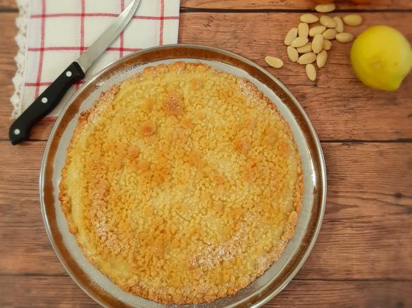 Sbriciolata alle mandorle e limone (senza lattosio)