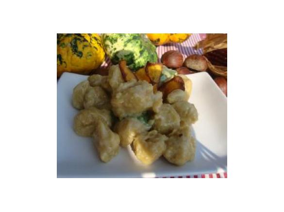 gnocchi con zucca e castagne