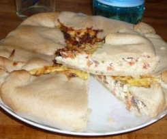 TORTA SALATA PEPERONI E FUNGHI