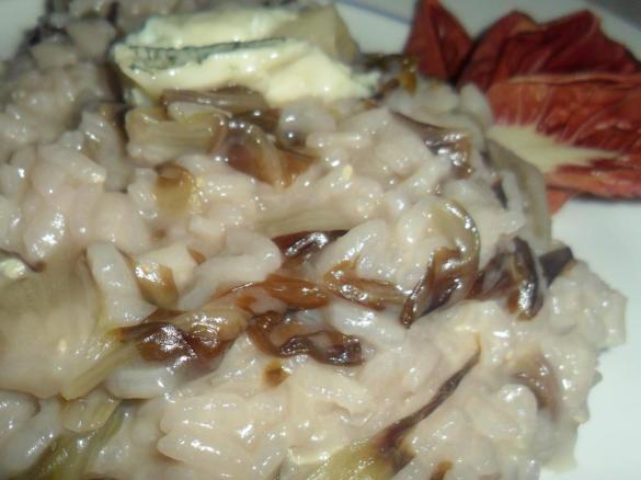 Risotto al radicchio e gorgonzola