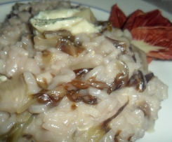 Risotto al radicchio e gorgonzola
