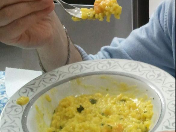 Risotto zucchine e gamberetti