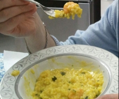 Risotto zucchine e gamberetti