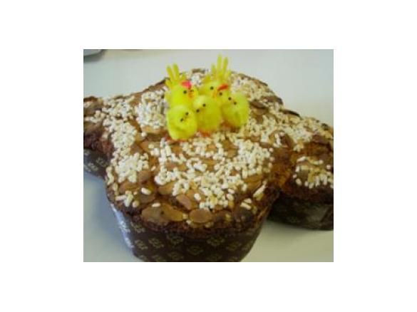 colomba di pasta frolla con ripieno alle mandorle