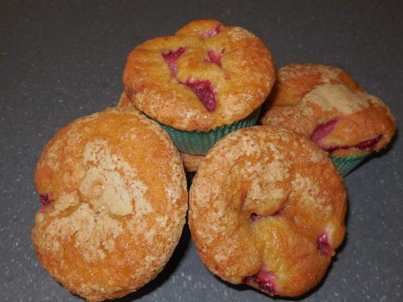 muffin fragole e cioccolato bianco