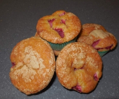 muffin fragole e cioccolato bianco
