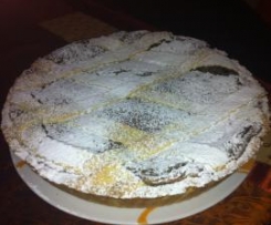 Crostata ricca di ricotta e crema pasticcera
