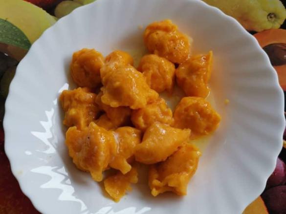 Gnocchi con la zucca al cucchiaio (senza glutine)