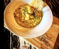 Risotto asparagi, gamberi e prosecco