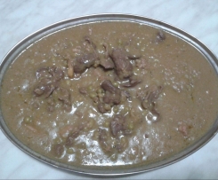 spezzatino di cavallo con piselli